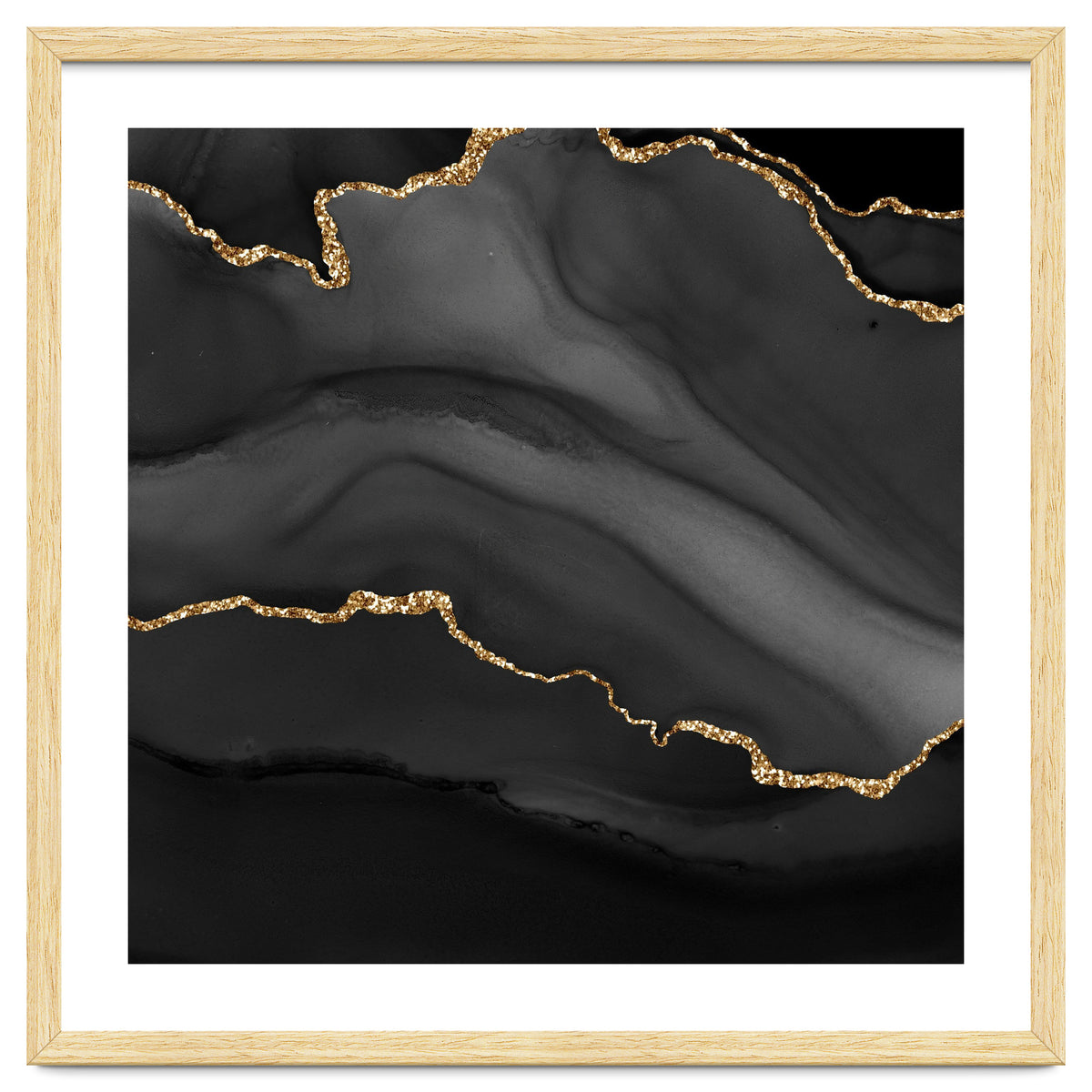 Black & Gold Agate Texture 01