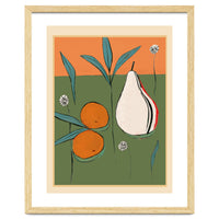 Abstract Pear And Orange Art