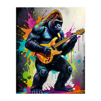 Gorilla Plays Guitar (Print Only)