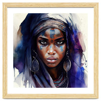 Watercolor Tuareg Woman #4