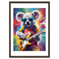 Koala Playing Guitar, Rock Graffiti