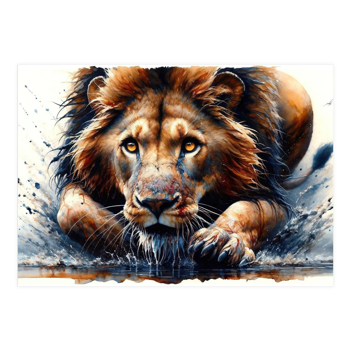 Hunter Gaze In The Wild (Print Only)