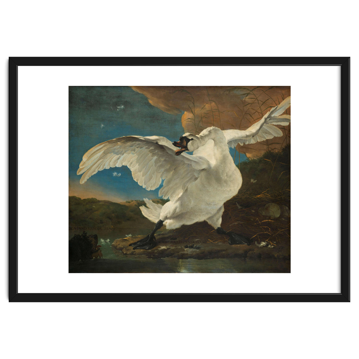 The Threatened Swan. The Threatened Swan; Interpreted later as an Allegory on Johan de Witt. Dati...