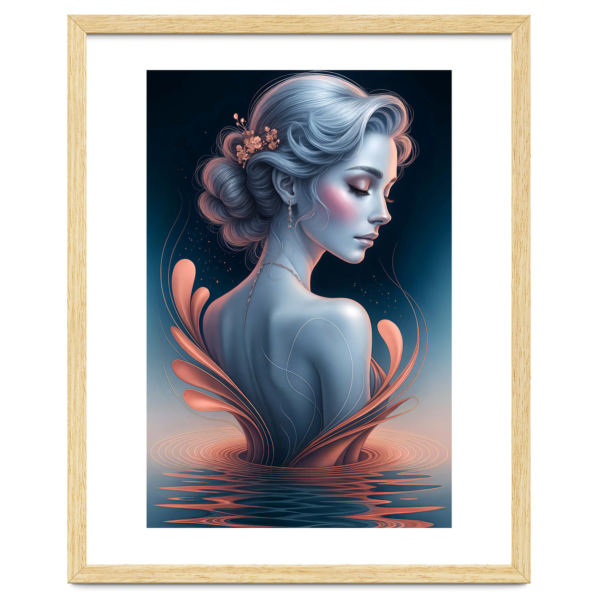 The Beauty of a Woman in an Exotic Pose