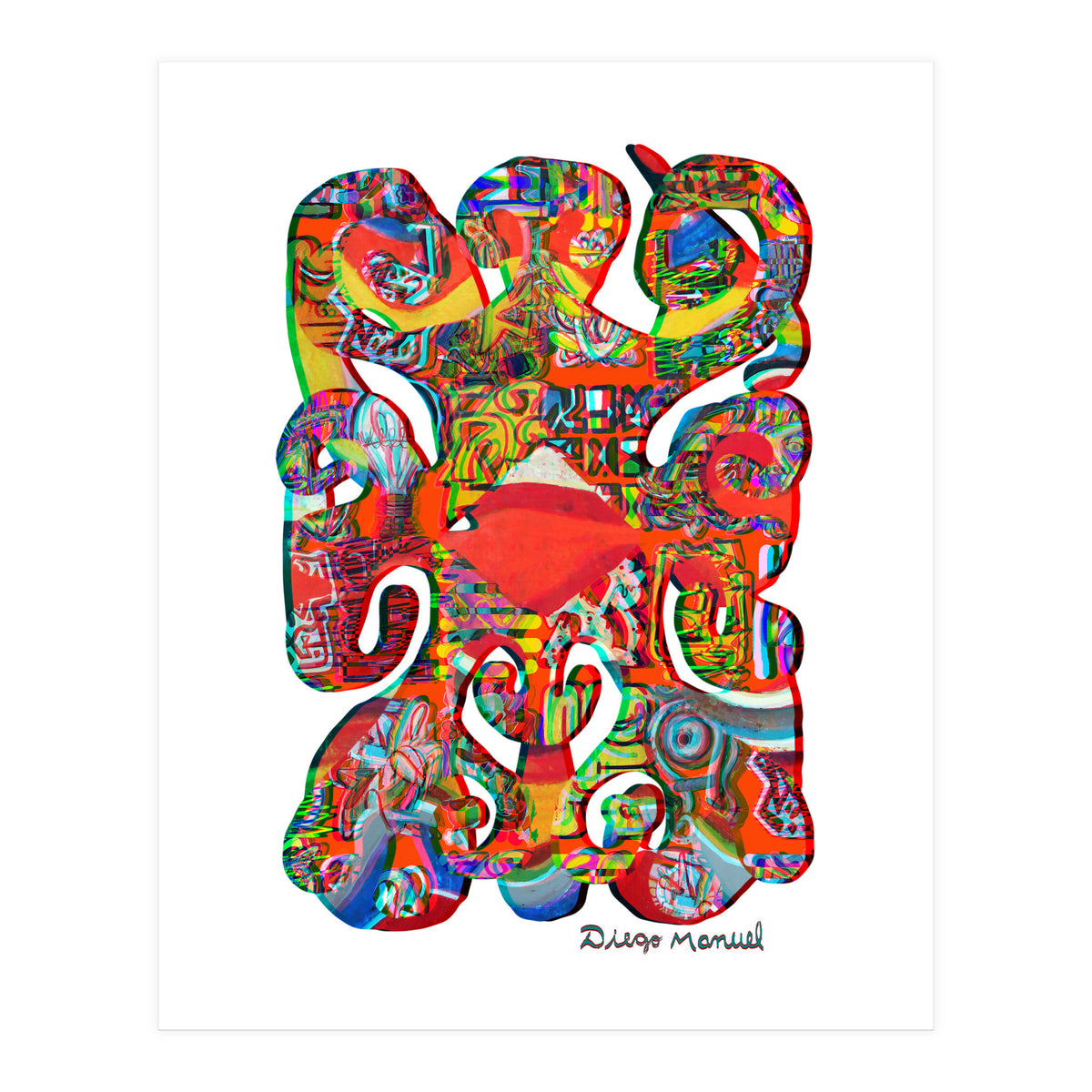 Pop Abstract Asimetrico 39 Copia (Print Only)