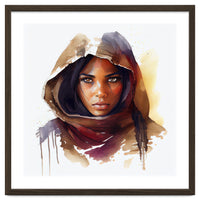 Watercolor Tuareg Woman #3