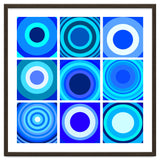 Circles & Rectangles Alt Blue 3 X 3: 4 thumbnail
