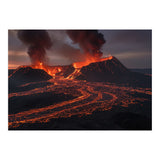 Volcanic Fury: Erupting Mountain Landscape (Print Only) thumbnail