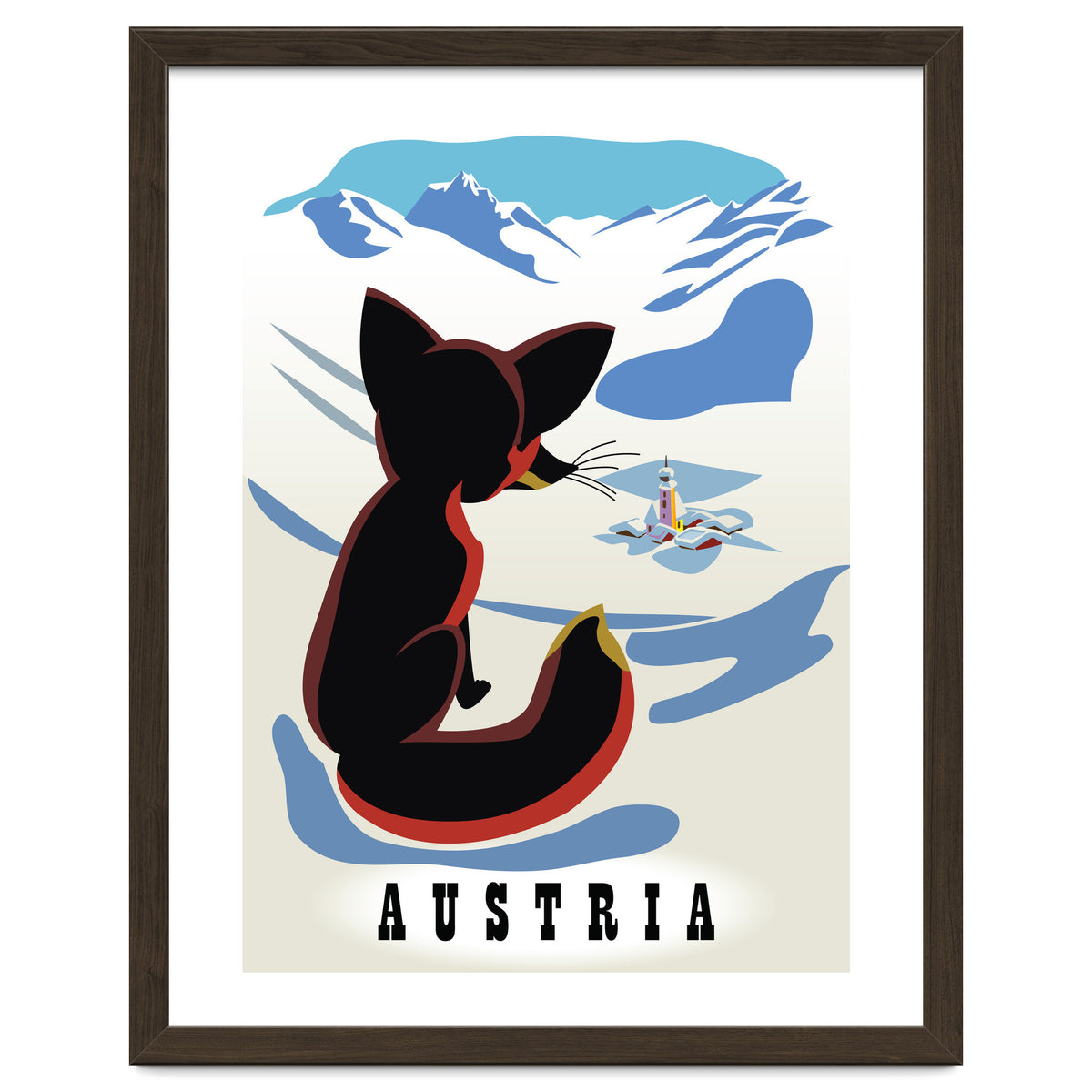 Austria Fox In The Snow