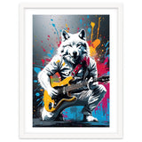 Wolf playing guitar, graffiti thumbnail