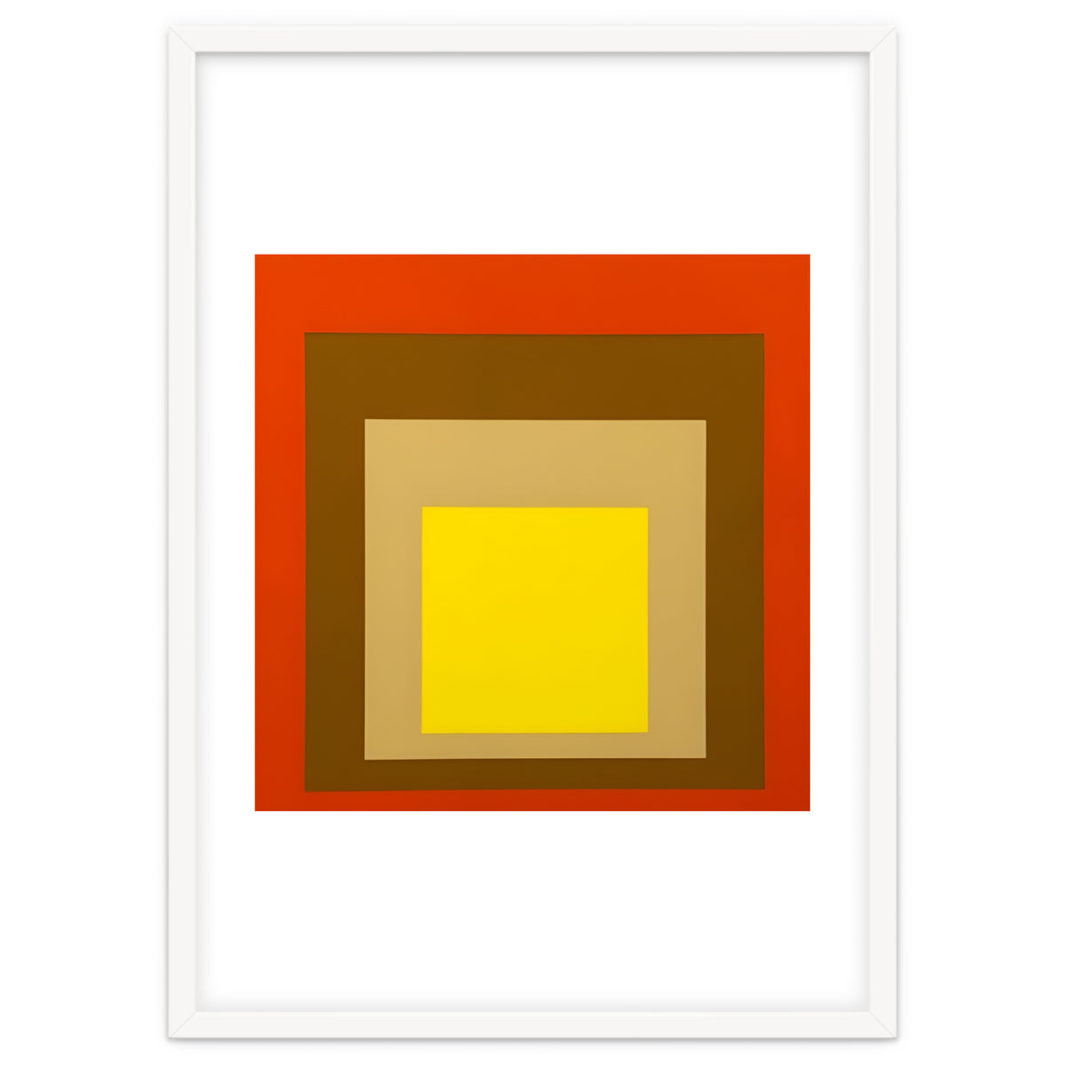 Josef Albers - Red, Brown, Golden