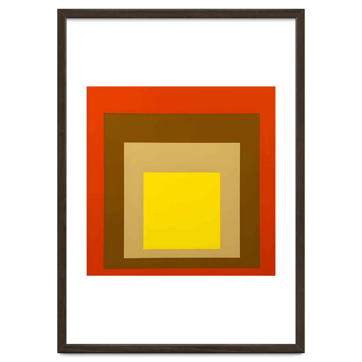 Josef Albers - Red, Brown, Golden