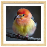 Beautiful Bird With Vibrant Orange And Yellow Plumage thumbnail