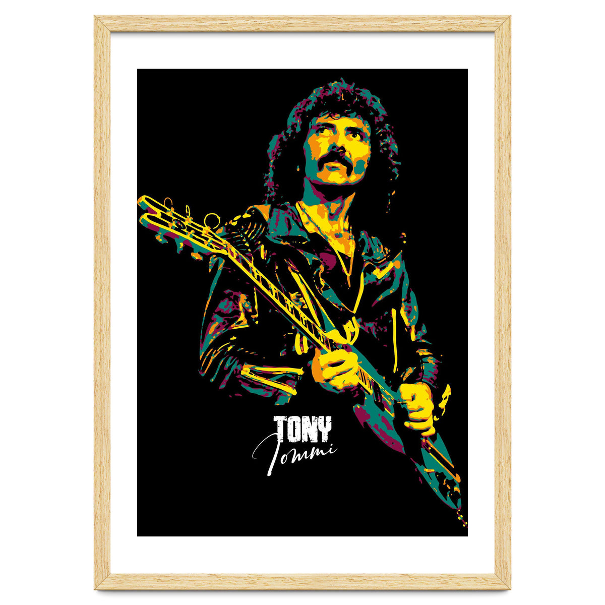 Tony Iommi Musician Legend in Pop Art