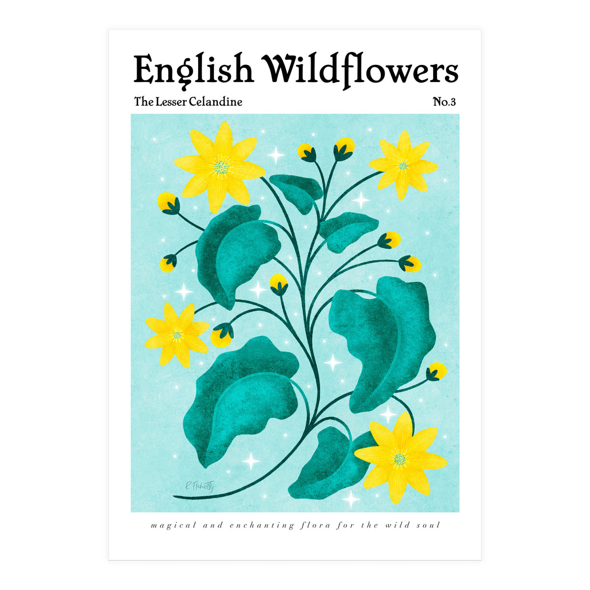 English Wildflowers | Lesser Celandine (Print Only)