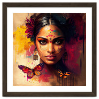 Golden Butterfly Hindu Portrait