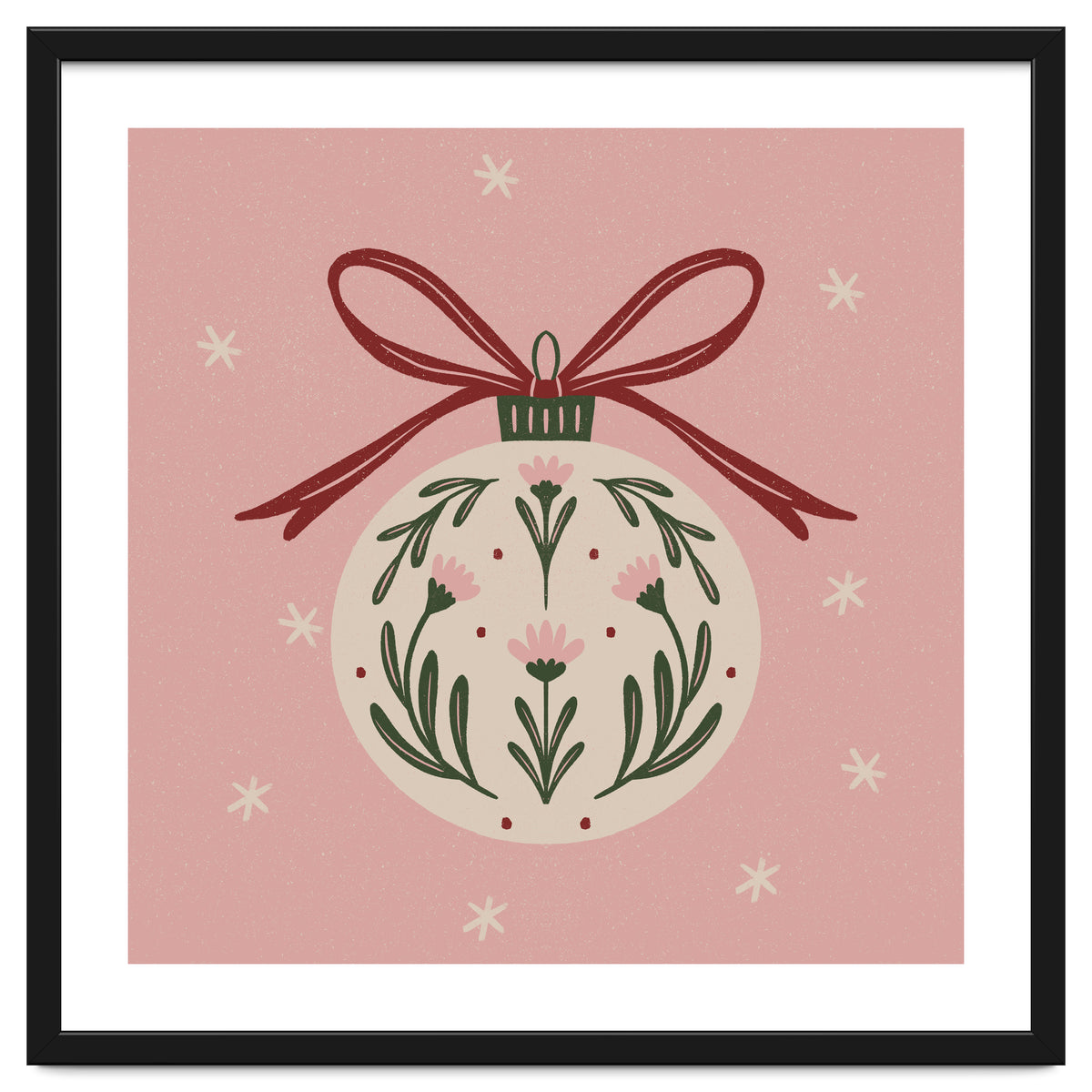 Christmas Flower Globe