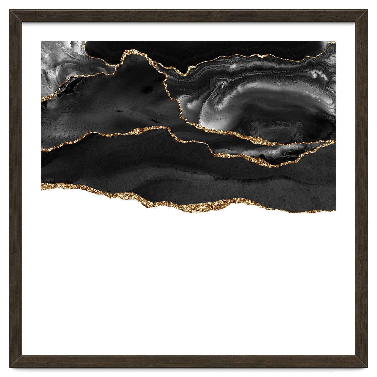 Black & Gold Agate Texture 05