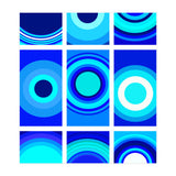 Circles & Rectangles Alt Blue 3 X 3: 1 (Print Only) thumbnail