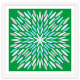 Petal Burst - green, blue, beige thumbnail