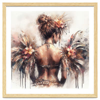 Ornate Floral Back Portrait