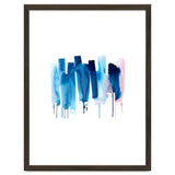 Abstract Watercolor Stripes Minimal Blue thumbnail