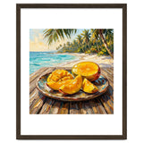 Tropical Mango Beach Oil Painting thumbnail
