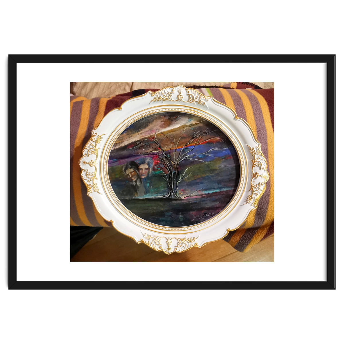 Memory 26x29.cm.acrylic. With Frame 33x38.cm.