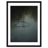Moody Rain Puddle Ripples Oil Painting thumbnail