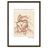 Self Portrait With Bandaged Ear And Pipe – Vincent Van Gogh thumbnail