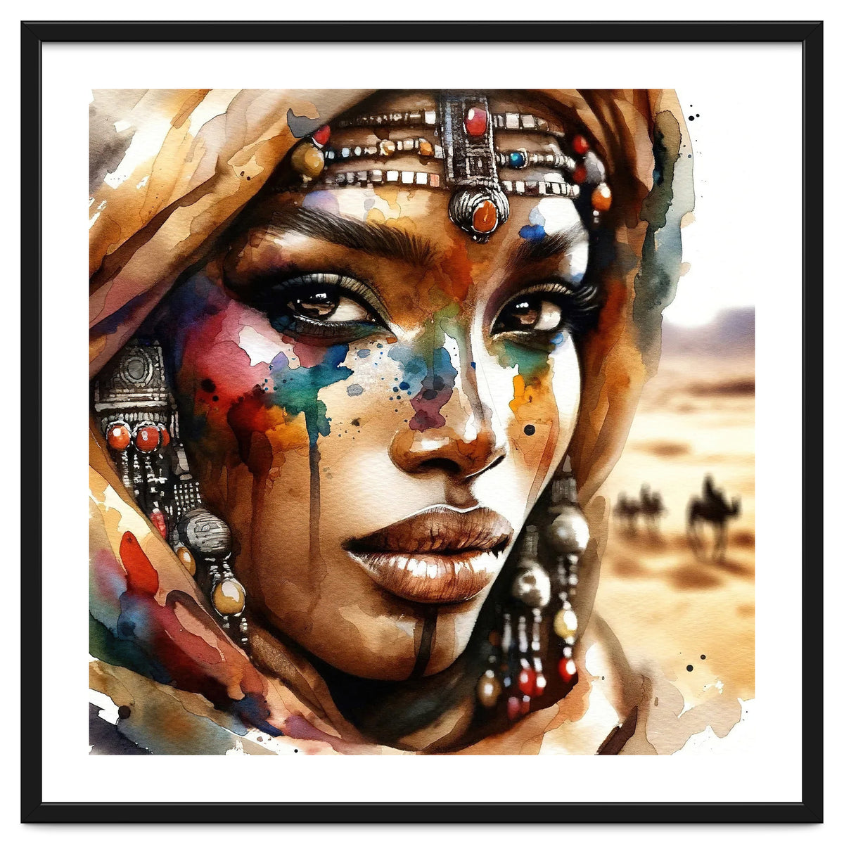 Desert Jewels Tuareg Woman Portrait