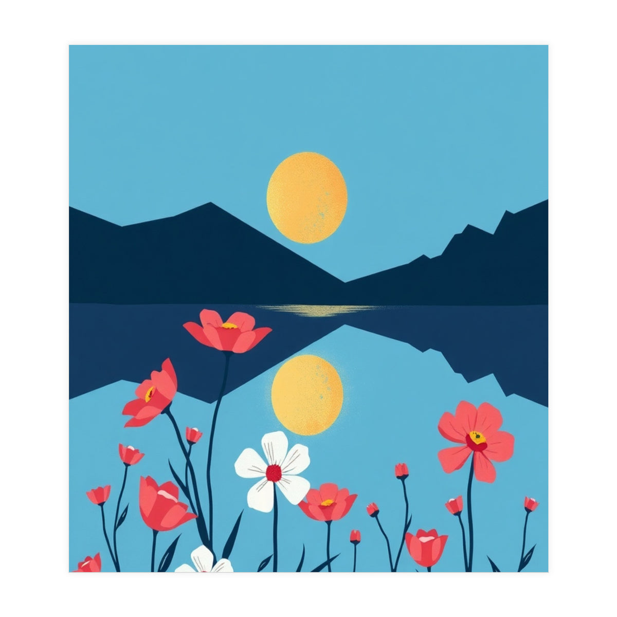 Sun And Flower (Print Only)