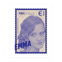 Emma Watson Stamps Art (Print Only)