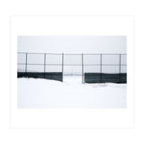 The entrance gate of the snow-covered baseball field (Print Only) thumbnail
