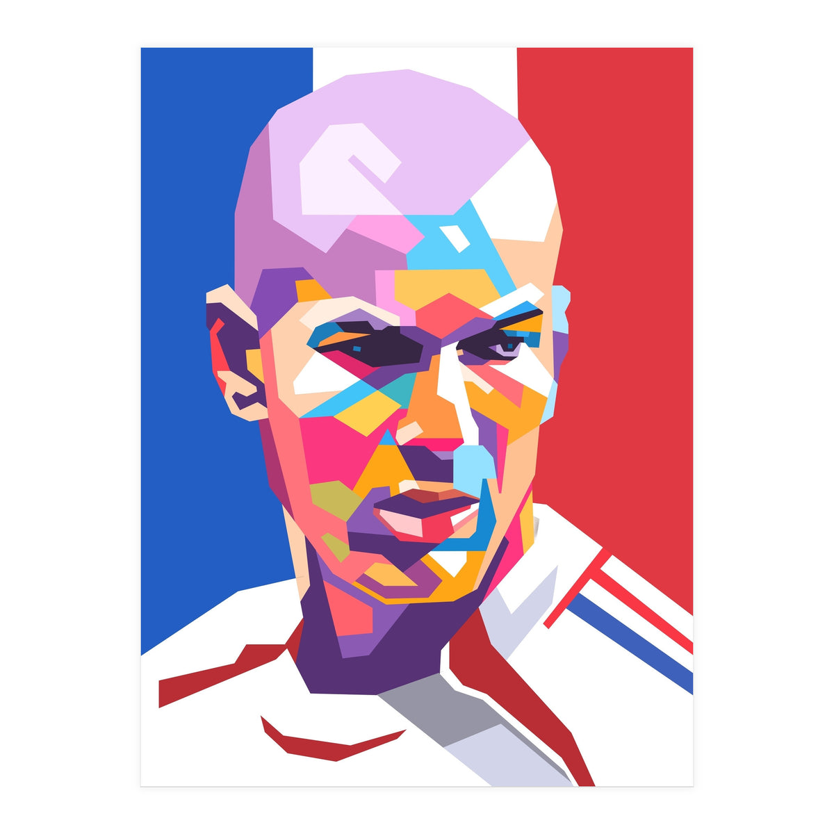 Zinedine Zidane art (Print Only)