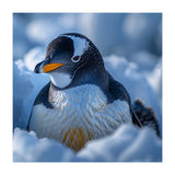 Gentoo Penguin In Its Natural Snowy Habitat (Print Only) thumbnail