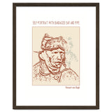Self Portrait With Bandaged Ear And Pipe – Vincent Van Gogh thumbnail