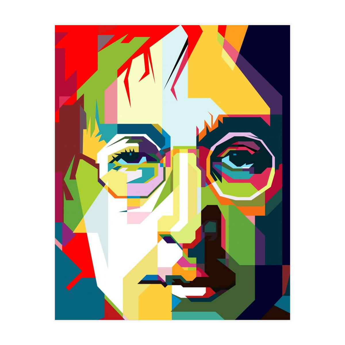 John Lennon Imagine Song Pop Art Wpap (Print Only)