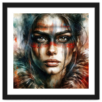 Watercolor Warrior Woman #2