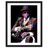 John Lee Hooker American Blues Musician Legend Colorful Art thumbnail