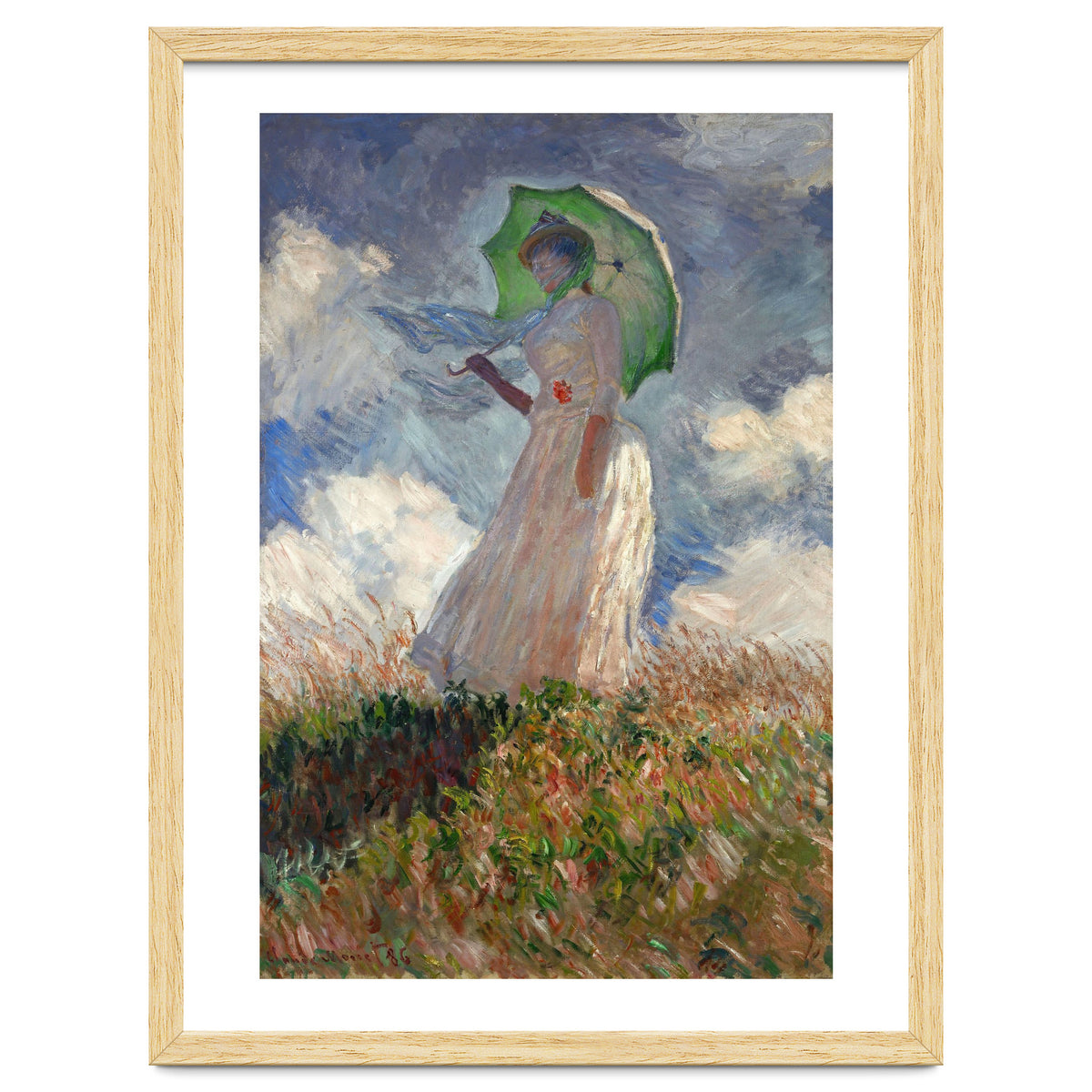 Claude Monet / 'The Woman with a Parasol', 1886, Oil on canvas, 131 × 88 cm. SUZANNE HOSCHEDE.