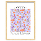 Carnation & Snowdrop January Birth Flower thumbnail