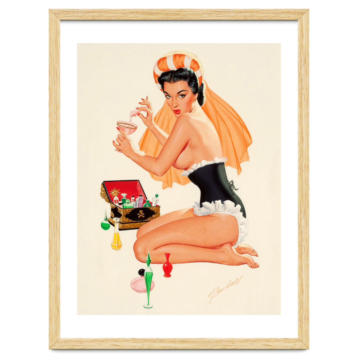 Young And Beautiful Witch Preparing A Love Portion