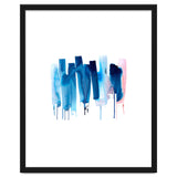 Abstract Watercolor Stripes Minimal Blue thumbnail