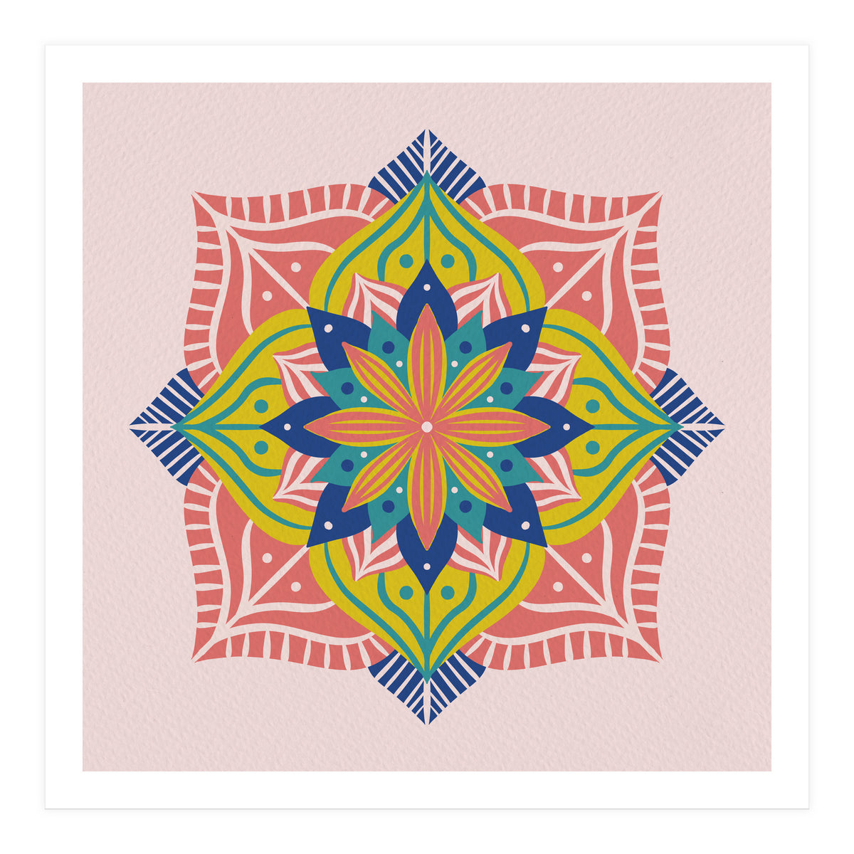 Colorful abstract mandala (Print Only)