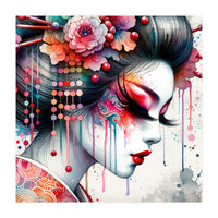 Ornate Bloom Modern Geisha (Print Only)
