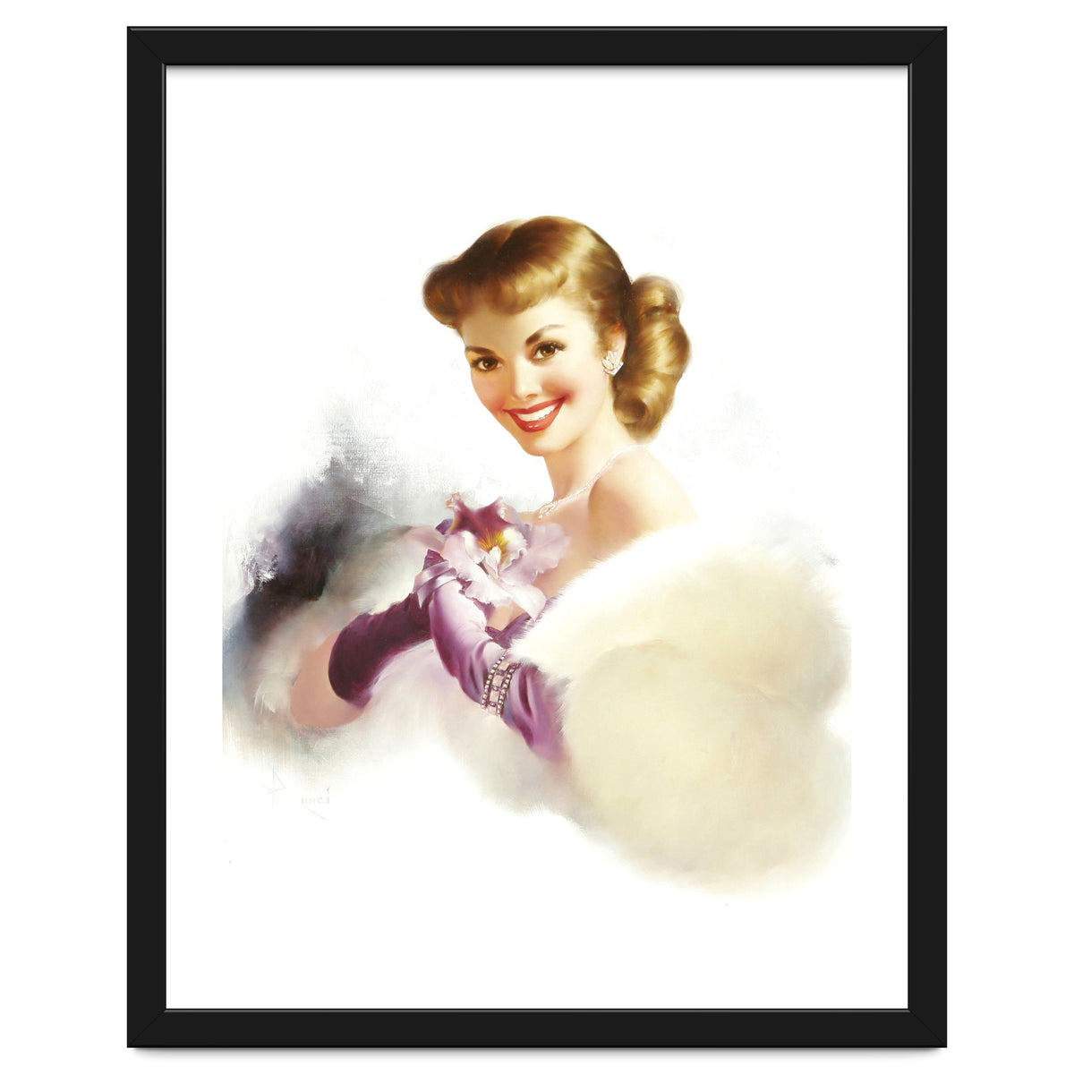 Beautiful Smiling Lady In White