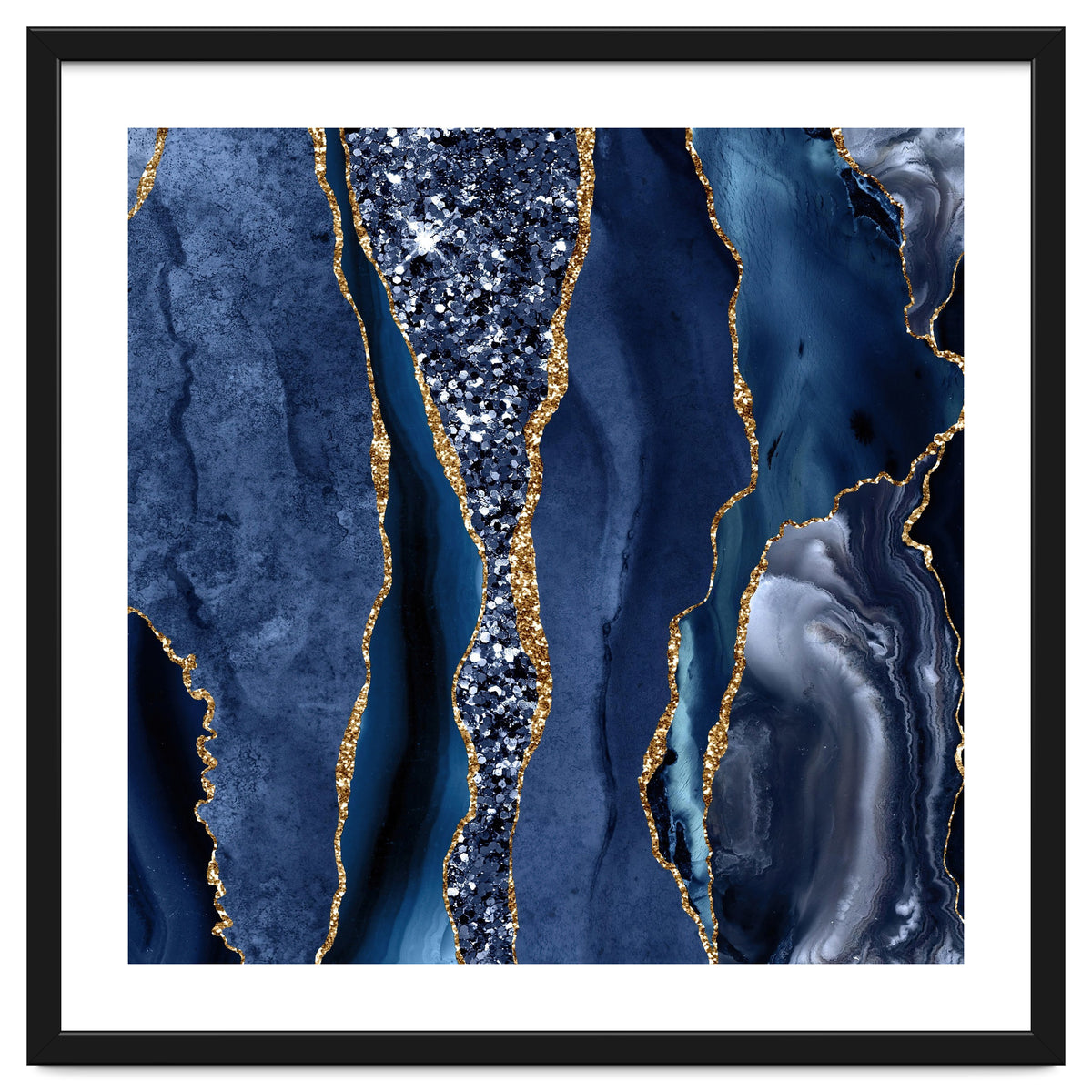 Agate Glitter Ocean Texture 06