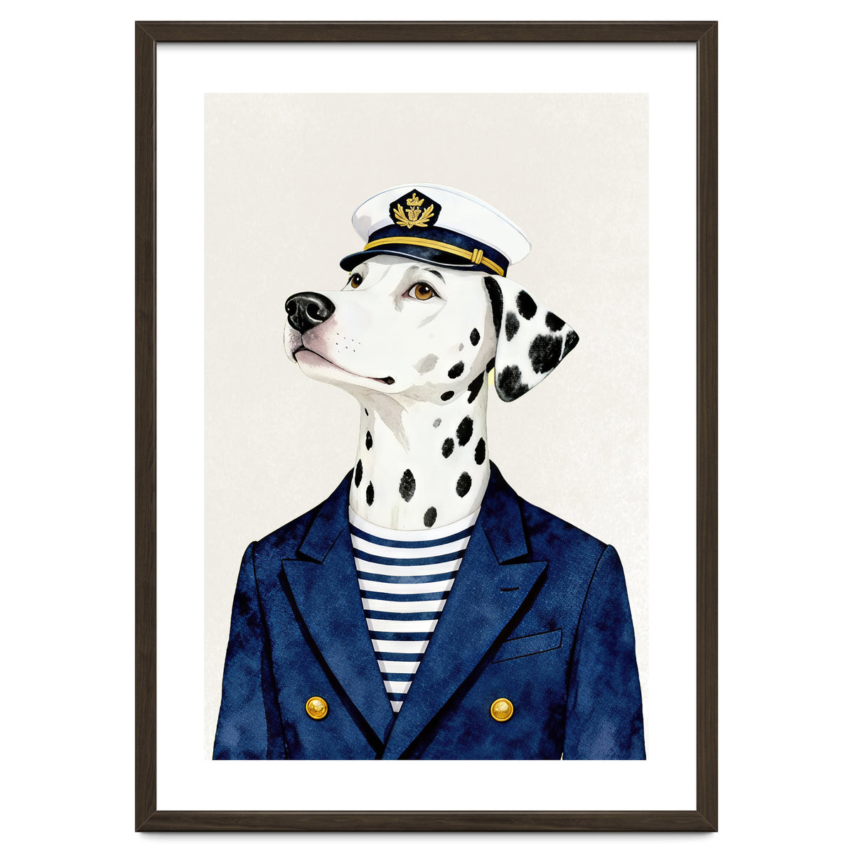 Dalmatian dog As captain