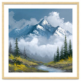 Majestic Peaks in Morning Mist thumbnail